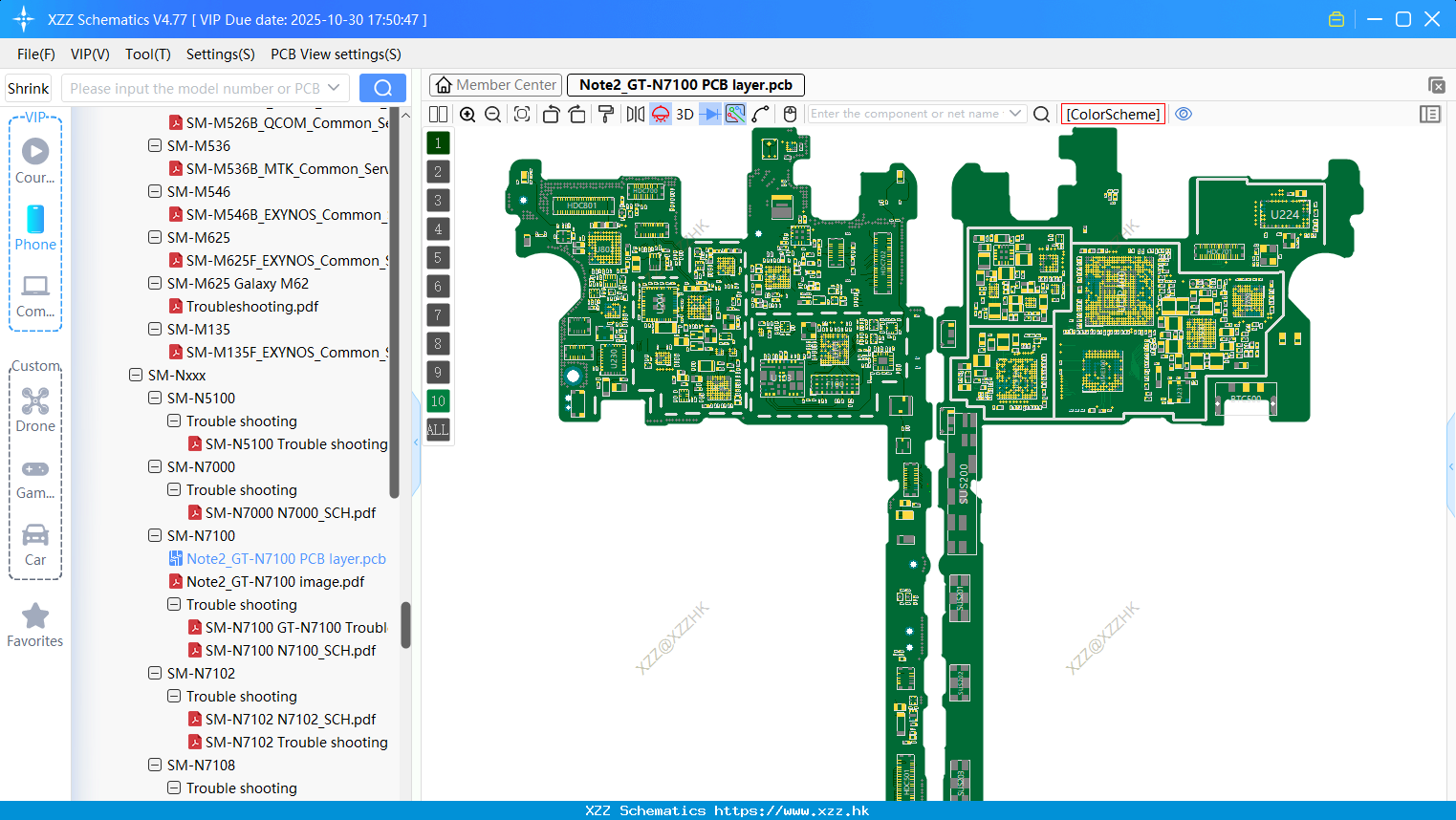 Samsung Note2_GT-N7100 PCB Layer